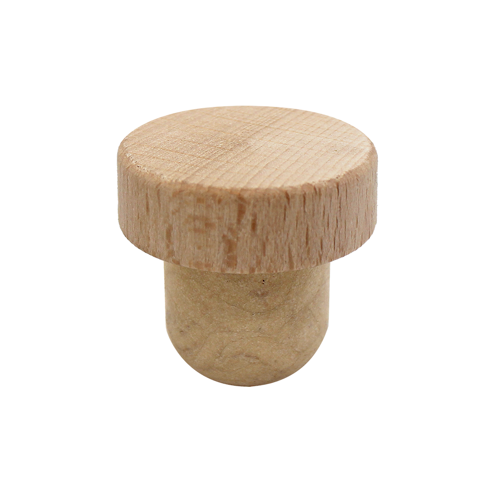 BOUCHON TÊTE BOIS NATUREL T34 EN SYNTHÉTIQUE