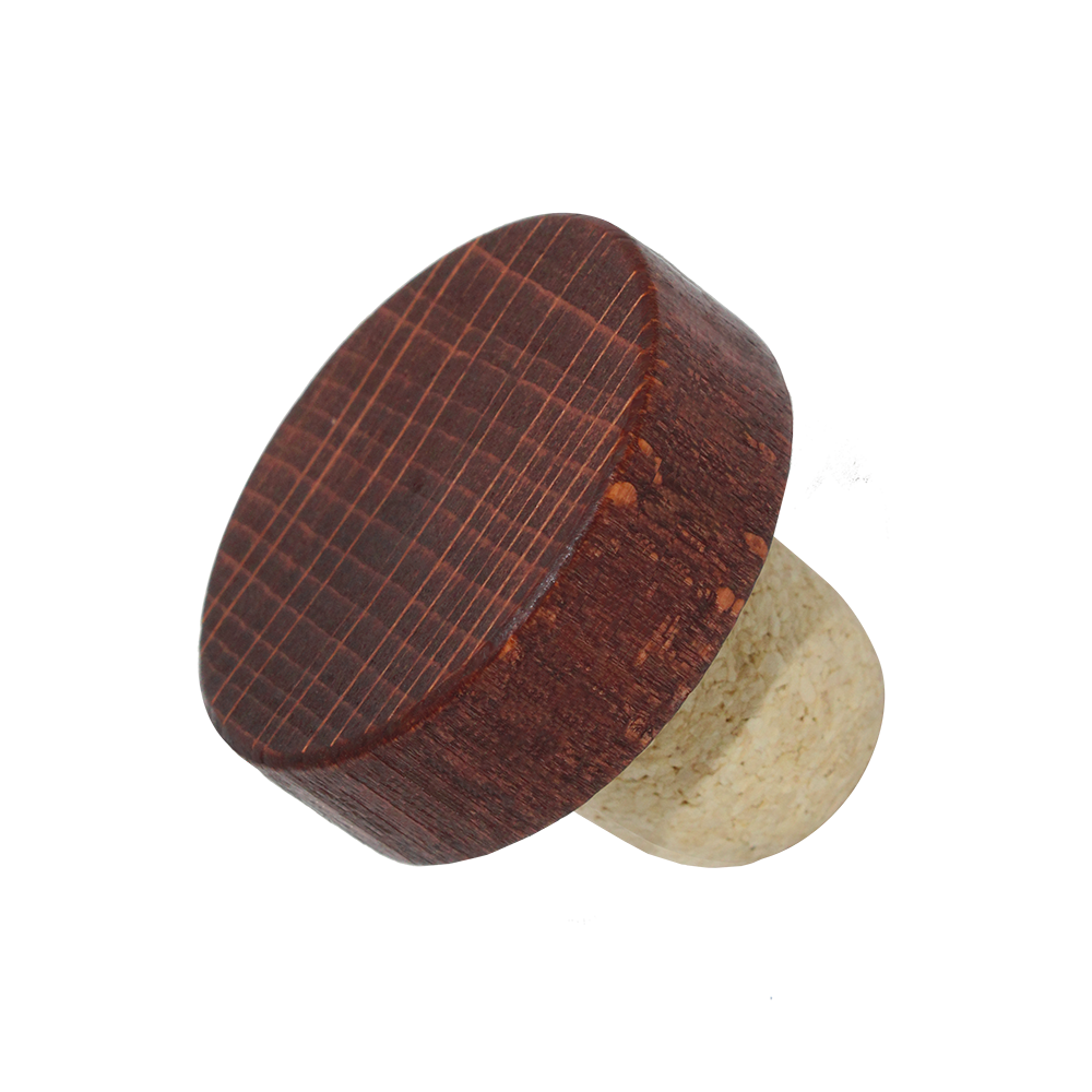 BOUCHON TÊTE BOIS T38 ACAJOU MICRO AGGLOMÉRÉ
