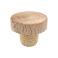 BOUCHON TÊTE BOIS NATUREL T38 EN MICRO AGGLOMÉRÉ