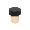 BOUCHON TÊTE PLASTIQUE NOIR T27 EN COLMATÉ