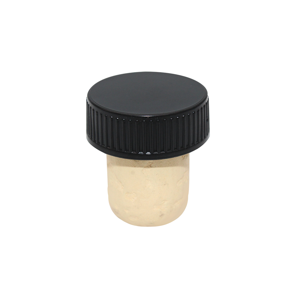 BOUCHON TÊTE PLASTIQUE NOIR T27 EN COLMATÉ