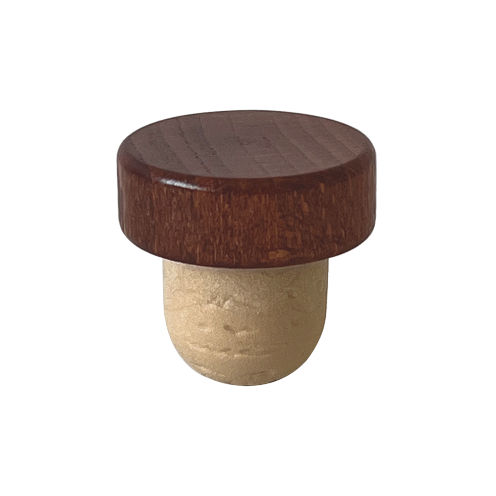 BOUCHON TÊTE BOIS T34 ACAJOU SYNTHÉTIQUE