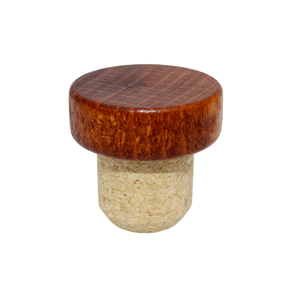 BOUCHON TÊTE BOIS T34 ACAJOU MICRO AGGLOMÉRÉ