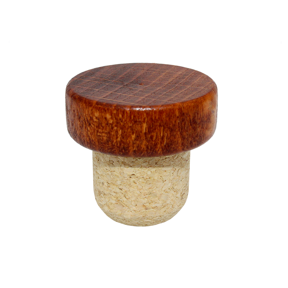 BOUCHON TÊTE BOIS T34 ACAJOU MICRO AGGLOMÉRÉ