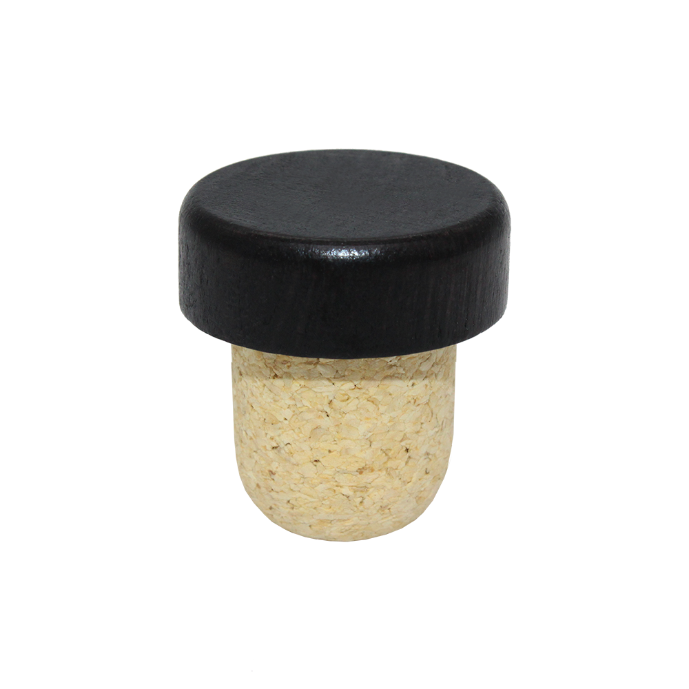 BOUCHON TÊTE BOIS NOIR T29 EN MICRO AGGLOMÉRÉ