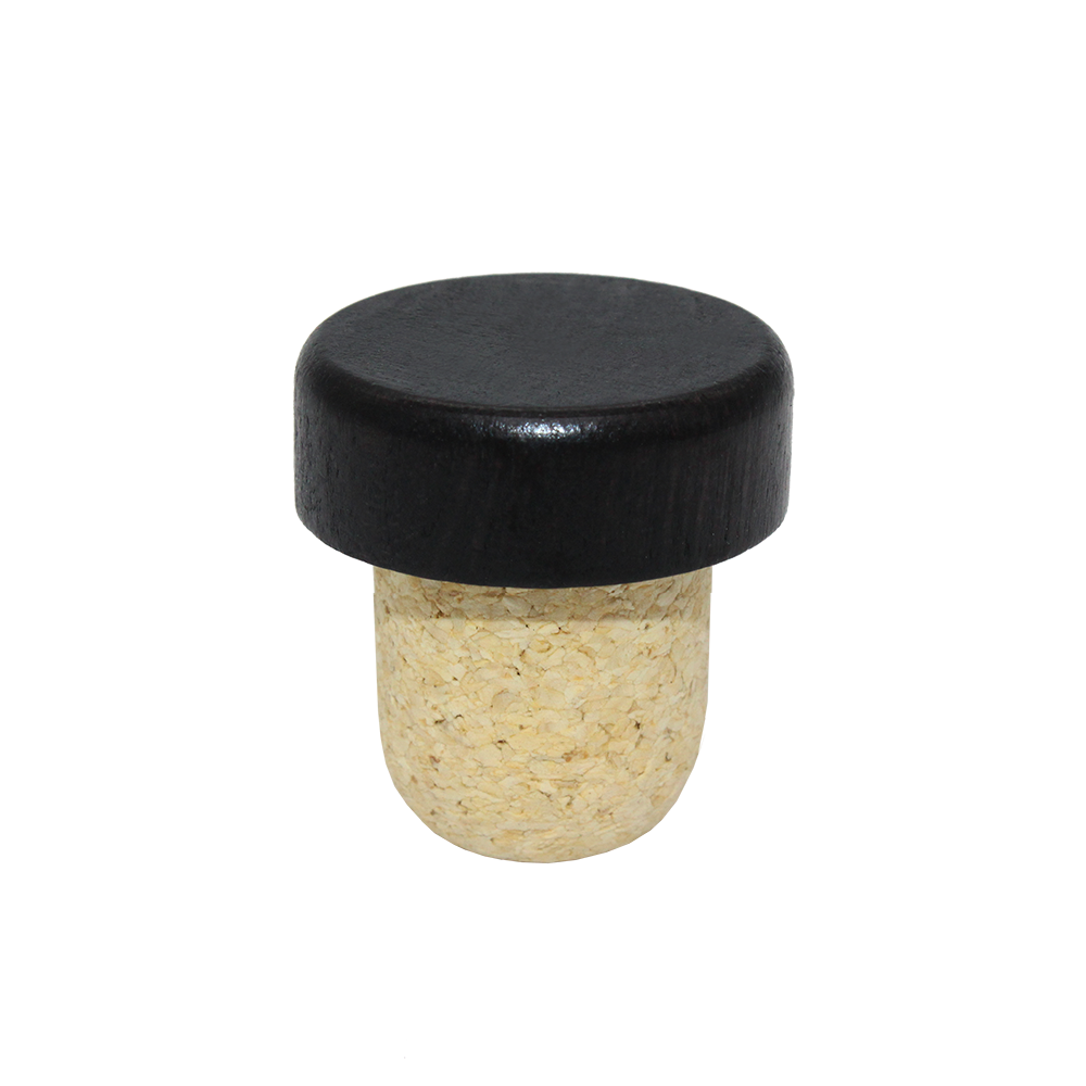 BOUCHON TÊTE BOIS NOIR T29 EN MICRO AGGLOMÉRÉ