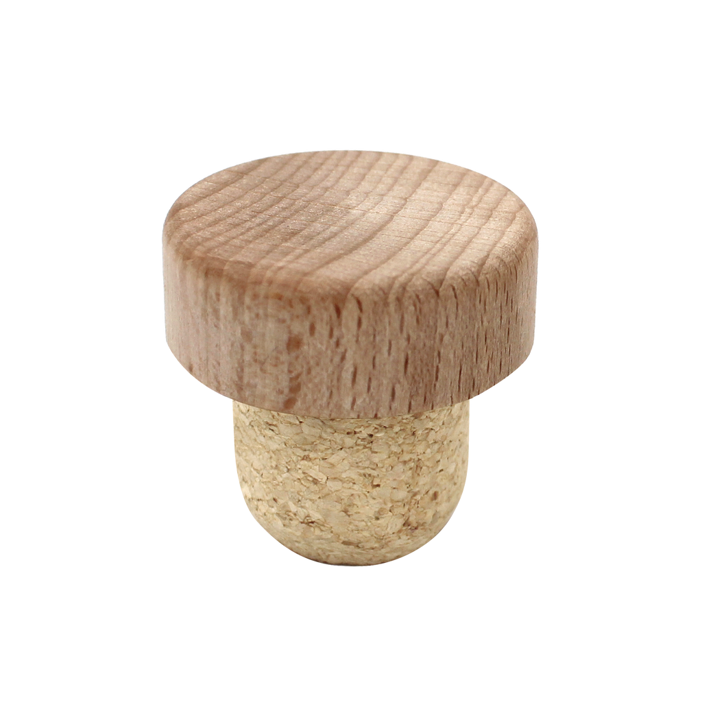 BOUCHON TÊTE BOIS NATUREL T34 EN MICRO AGGLOMÉRÉ