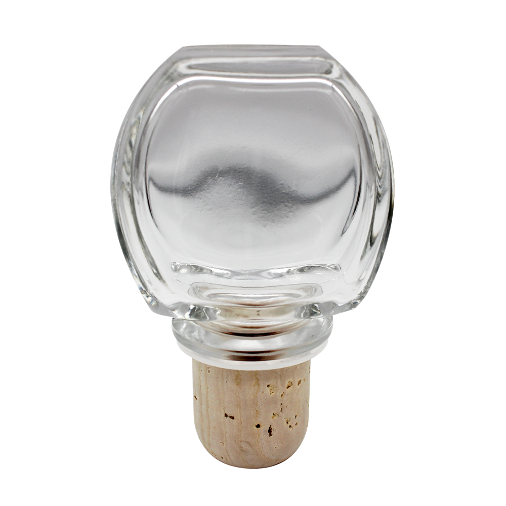 BOUCHON CARAFE TETE VERRE LIEGE NATUREL