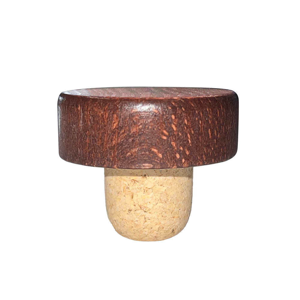 BOUCHON TÊTE BOIS T47,5 CHOCOLAT EN MICRO AGGLOMÉRÉ