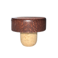 BOUCHON TÊTE BOIS T47,5 CHOCOLAT EN MICRO AGGLOMÉRÉ