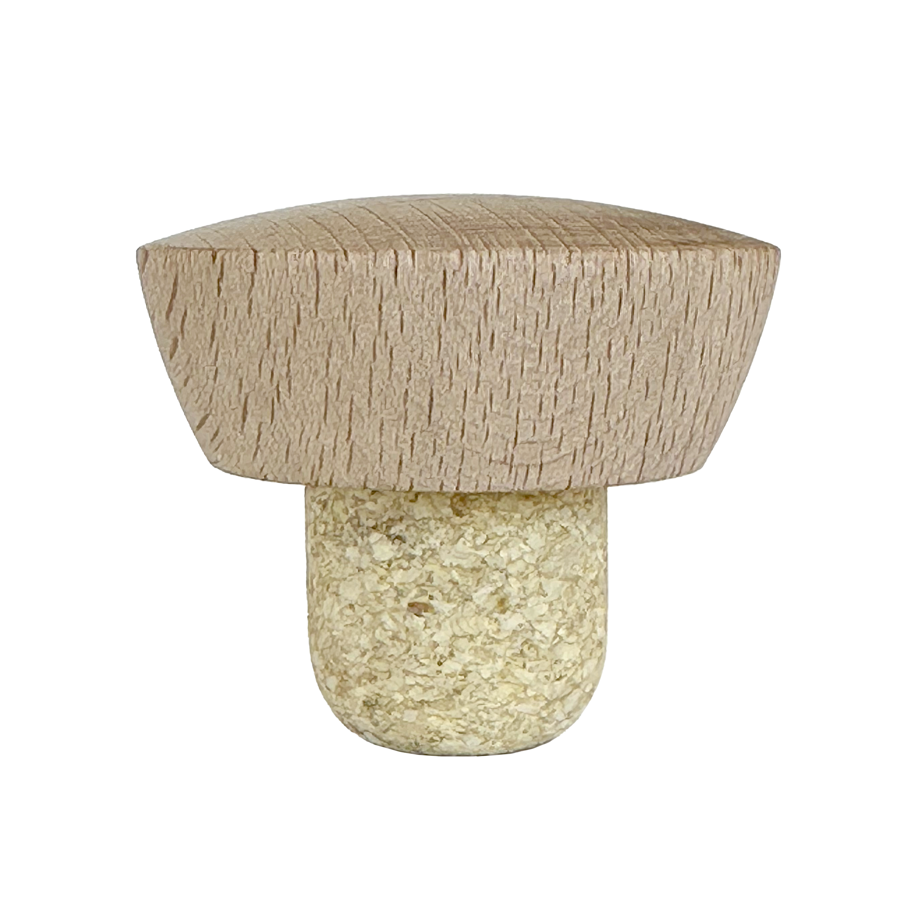 BOUCHON CARAFE TÊTE BOIS NATUREL T51 WOLF