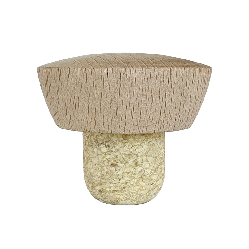 BOUCHON CARAFE TÊTE BOIS NATUREL T51 WOLF