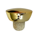 BOUCHON CARAFE TÊTE PLASTIQUE OR BRILLANT T51 WOLF