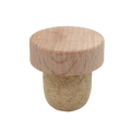 BOUCHON TÊTE BOIS NATUREL T28 EN MICRO AGGLOMÉRÉ