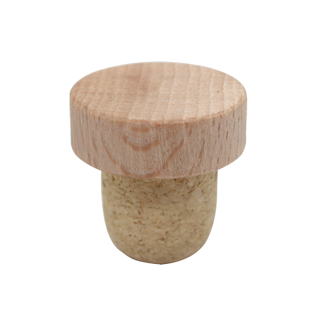 BOUCHON TÊTE BOIS NATUREL T28 EN MICRO AGGLOMÉRÉ