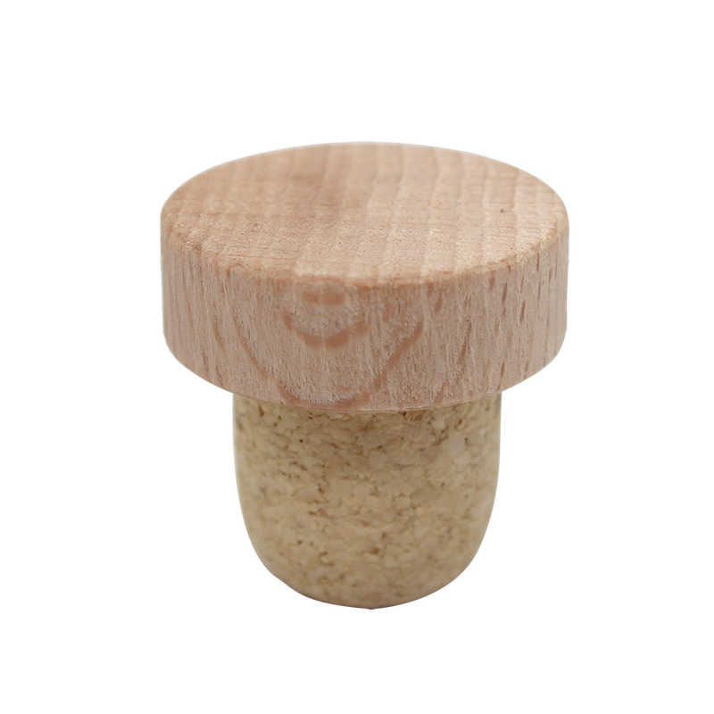 BOUCHON TÊTE BOIS NATUREL T28 EN MICRO AGGLOMÉRÉ