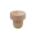 BOUCHON TÊTE BOIS NATUREL T28 EN MICRO AGGLOMÉRÉ