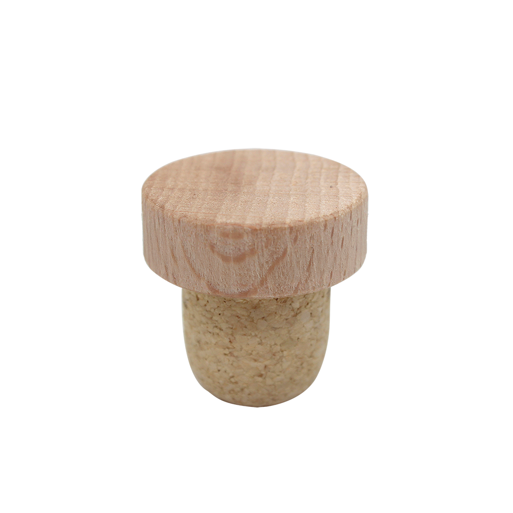 BOUCHON TÊTE BOIS NATUREL T28 EN MICRO AGGLOMÉRÉ