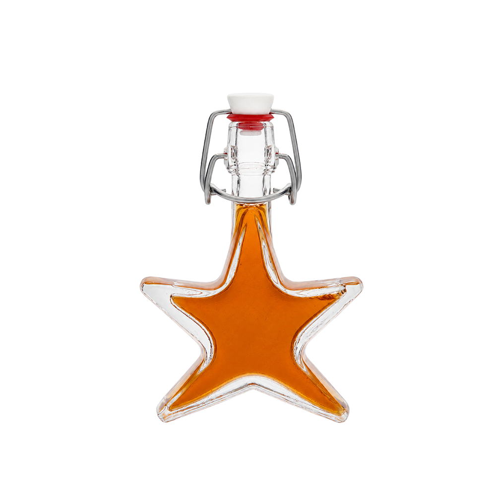 BOUTEILLE FANTAISIE ETOILE 4 CL + FERMOIR METAL