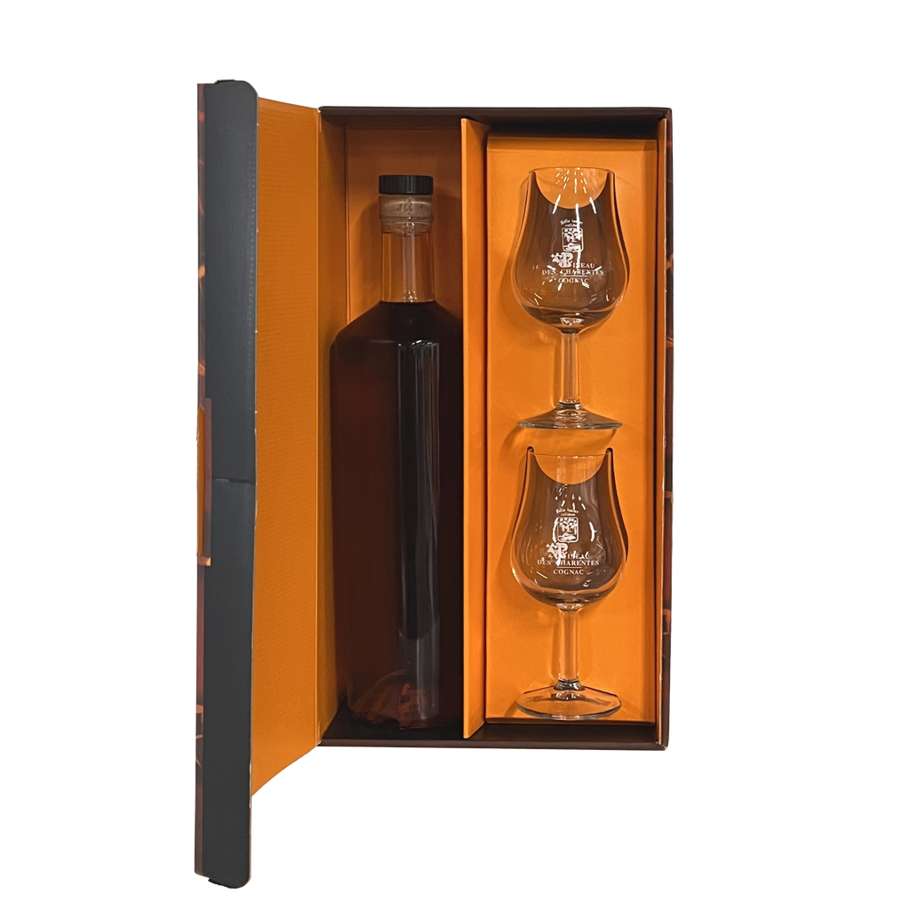 GRILLE ORANGE/KRAFT 2 VERRES TULIPE
