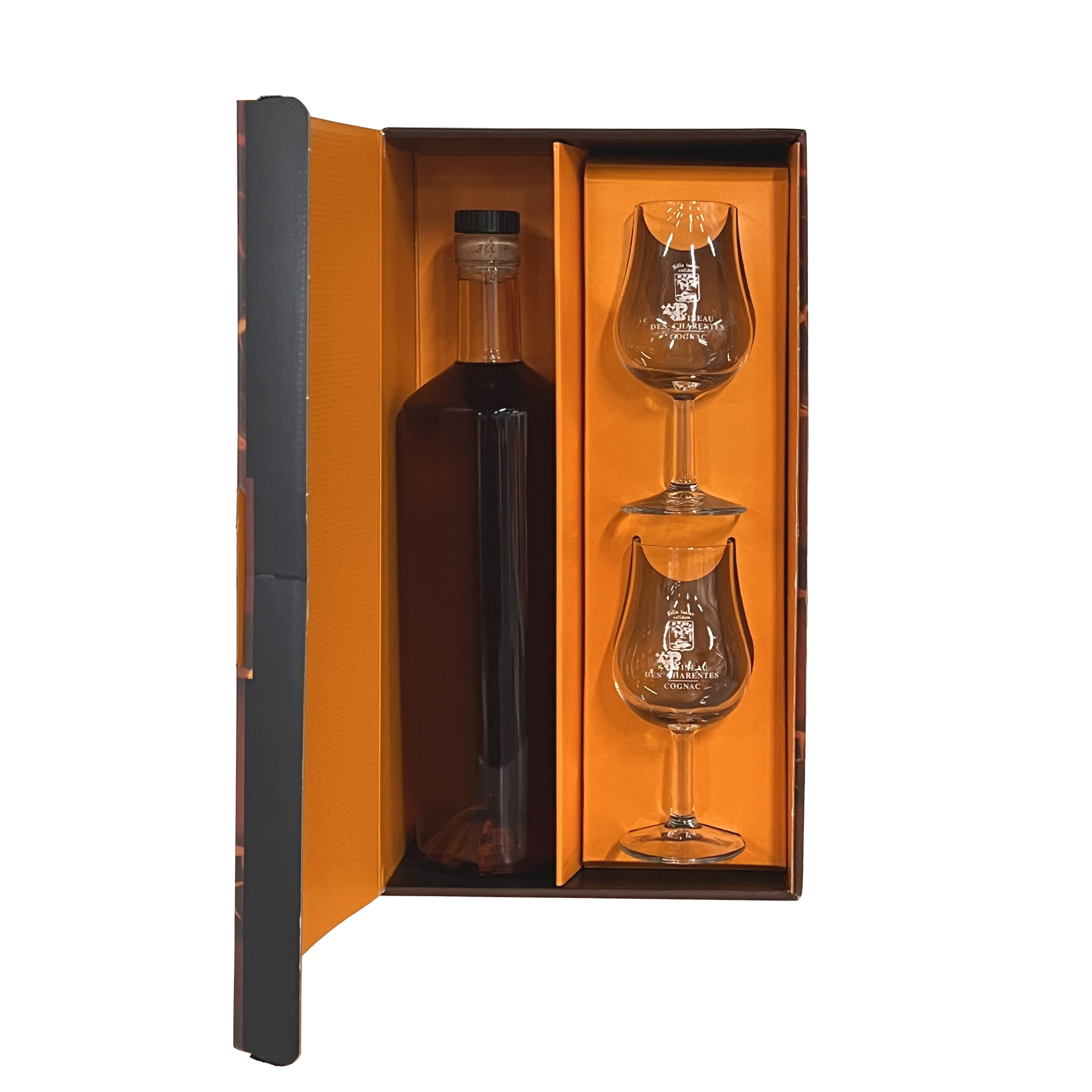 GRILLE ORANGE/KRAFT 2 VERRES TULIPE