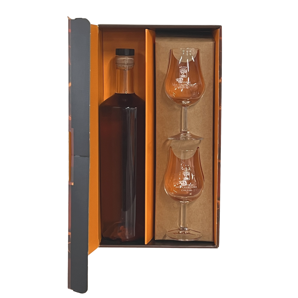 GRILLE ORANGE/KRAFT 2 VERRES TULIPE