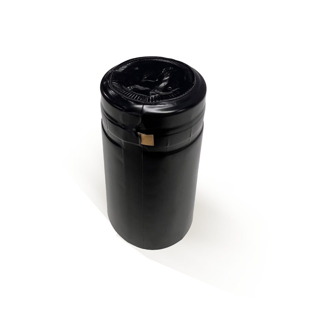 CAPSULE PVC NOIR THERMORÉTRACTABLE 30x55mm