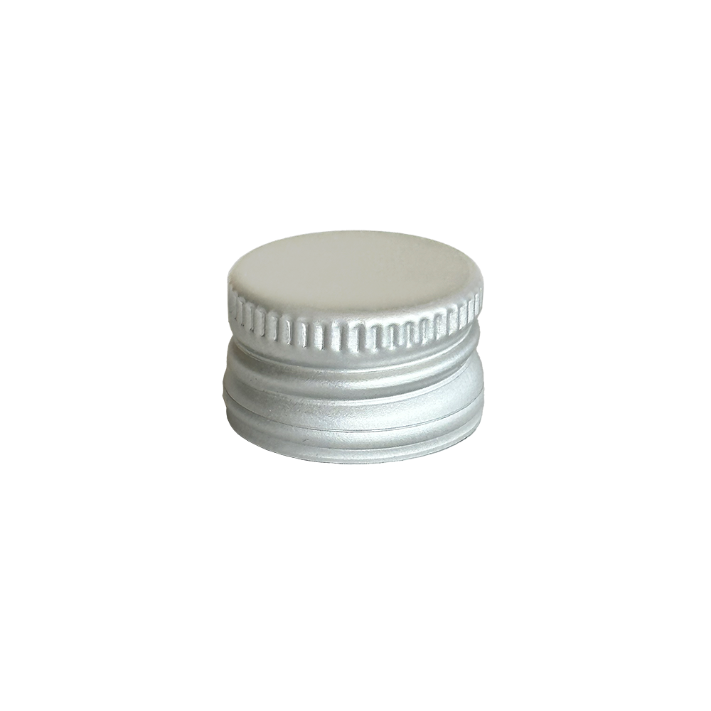 CAPSULE ALUMINIUM À VIS ARGENT PRÉFILTÉE PP18