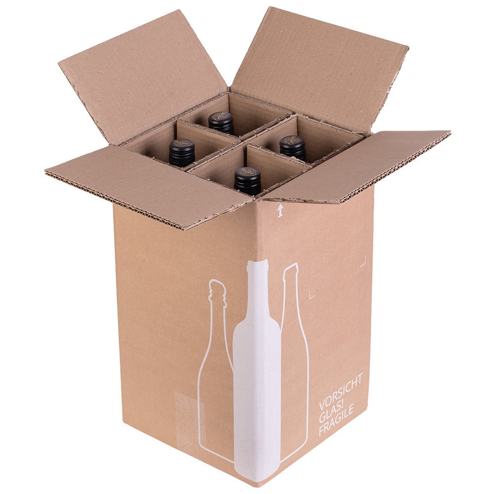 CAISSE EXPÉDITION 4 BOUTEILLES