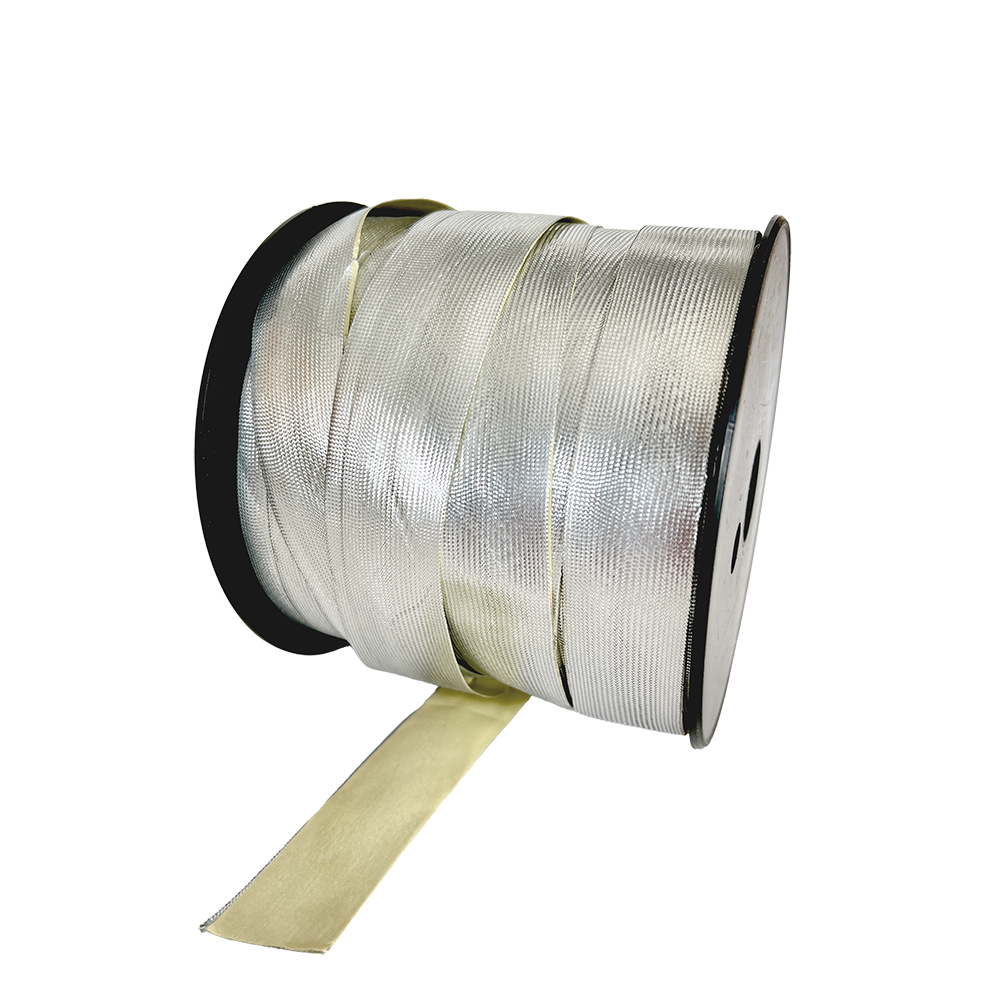 GALON ADHESIF ARGENT 25mm
