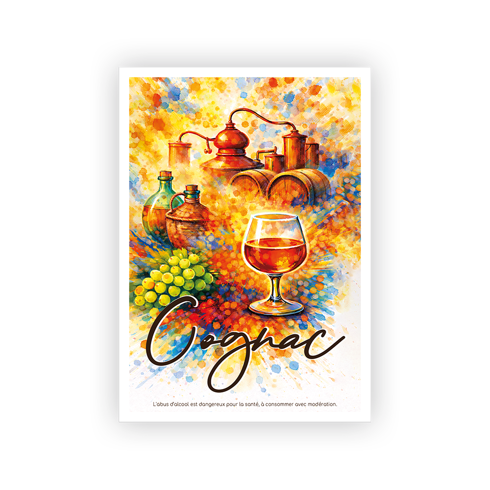 CARTE POSTALE COGNAC "ARTISTE"