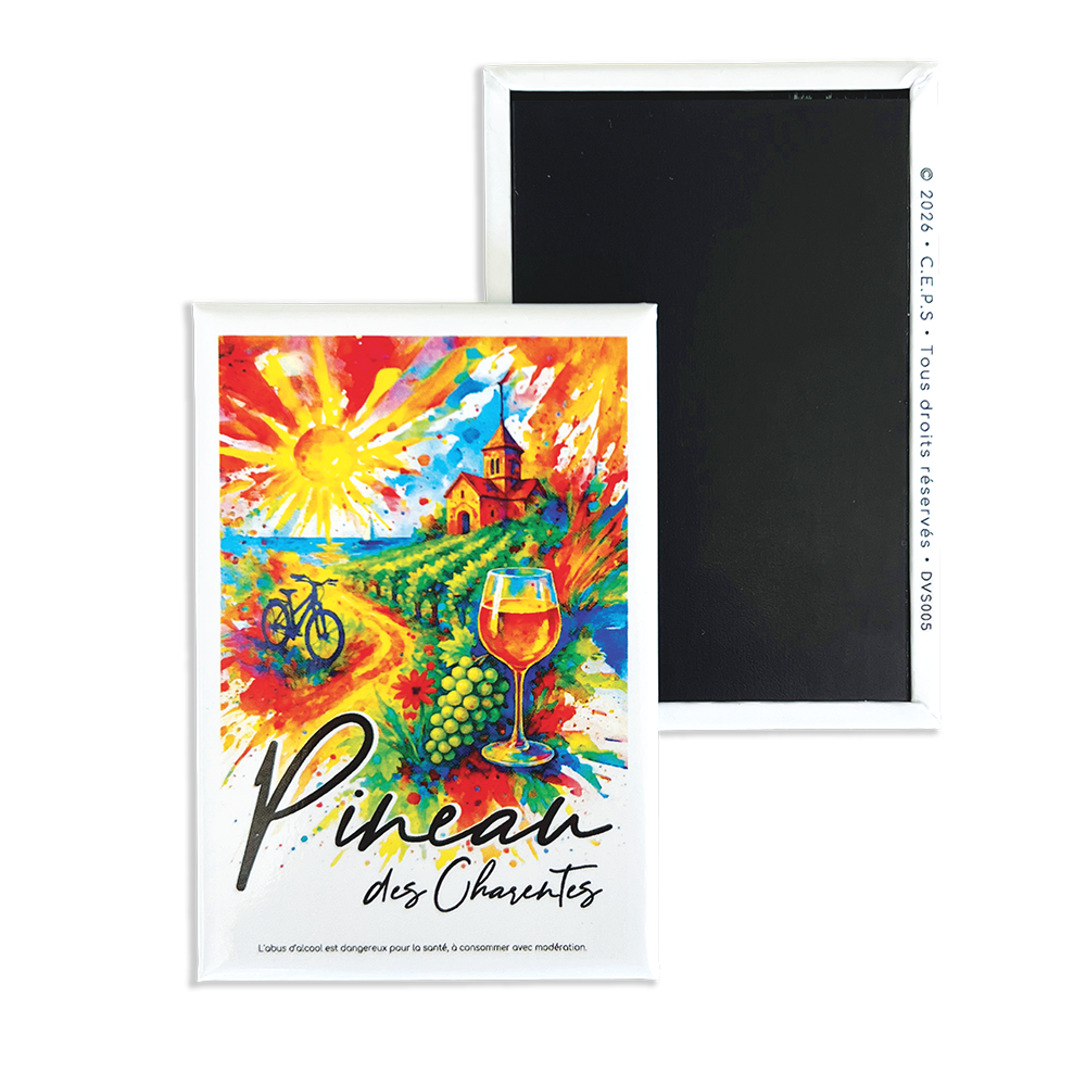 MAGNET PINEAU DES CHARENTES "ARTISTE"
