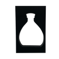 CALE DECOUPE MOUSSE NOIRE FORMAT CARAFE LISZT POUR COFFRET BOIS