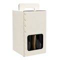 CABAS 4 BOUTEILLES BLANC