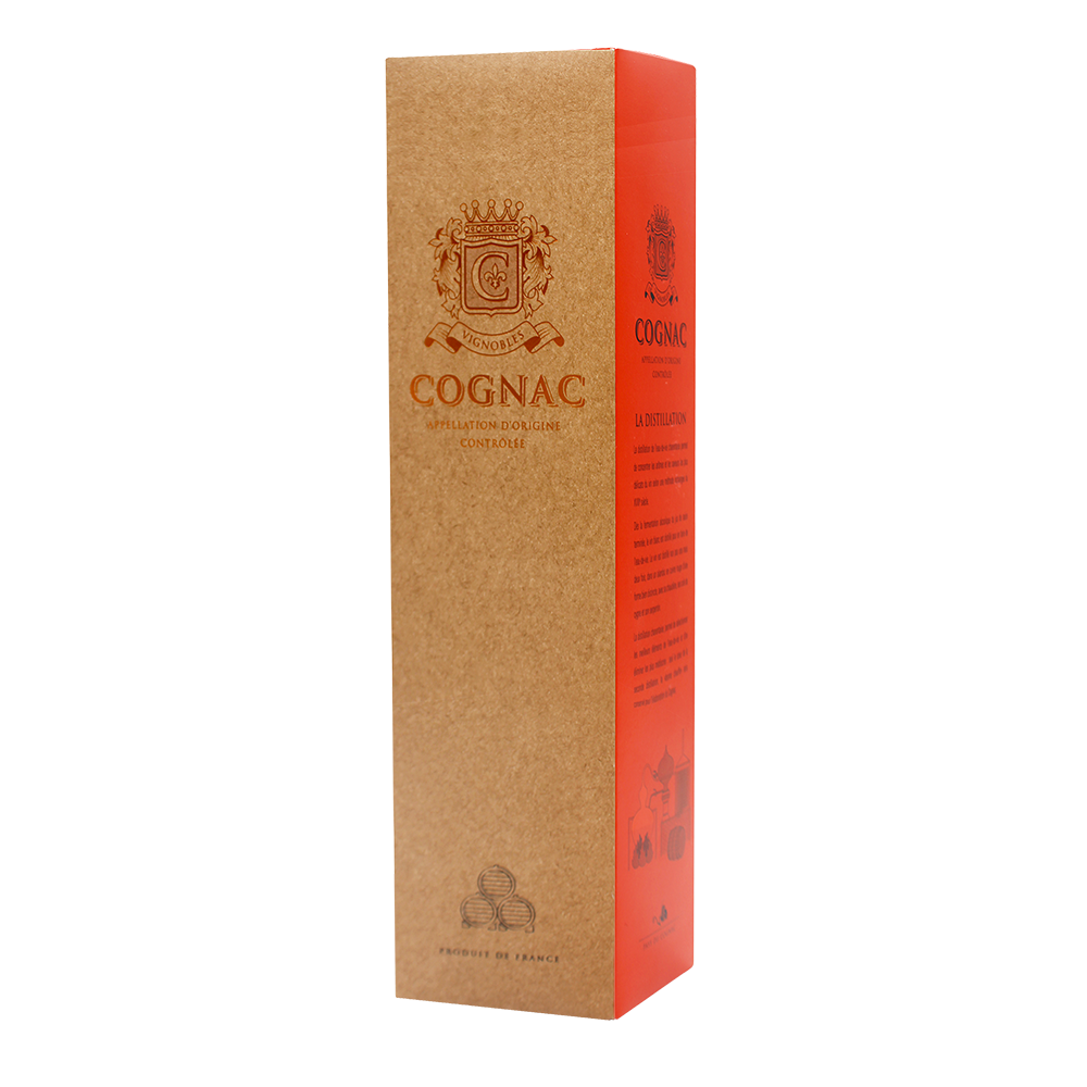 ETUI 1 BOUTEILLE ORANGE & KRAFT COGNAC