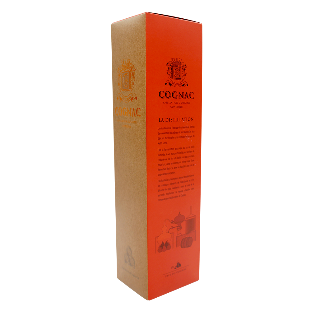 ETUI 1 BOUTEILLE ORANGE & KRAFT COGNAC