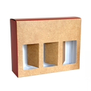 ETUI "ORANGE & KRAFT" 3 BOUTEILLES NOCTURNE 20CL AVEC FENETRES