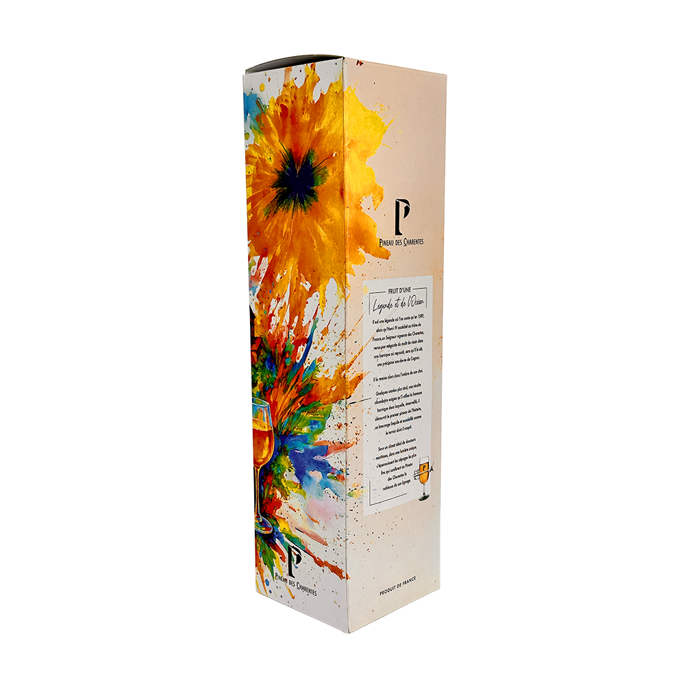 ETUI 1 BOUTEILLE PINEAU AVEC FENETRE "ARTISTE"