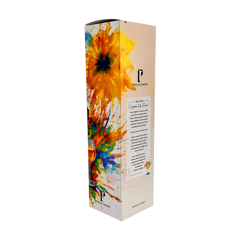 ETUI 1 BOUTEILLE PINEAU AVEC FENETRE "ARTISTE"