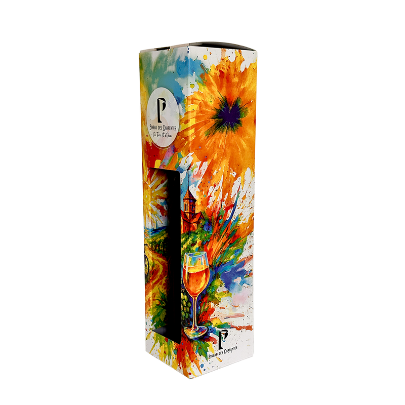 ETUI 1 BOUTEILLE PINEAU AVEC FENETRE "ARTISTE"