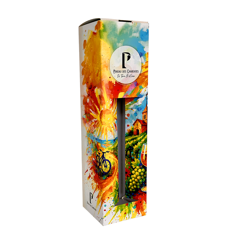 ETUI 1 BOUTEILLE PINEAU AVEC FENETRE "ARTISTE"