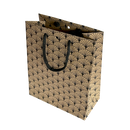 SAC CARAFE KRAFT EVENTAIL NOIR AVEC FENETRE