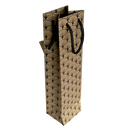 SAC 1 BOUTEILLE KRAFT EVENTAIL NOIR AVEC FENETRE