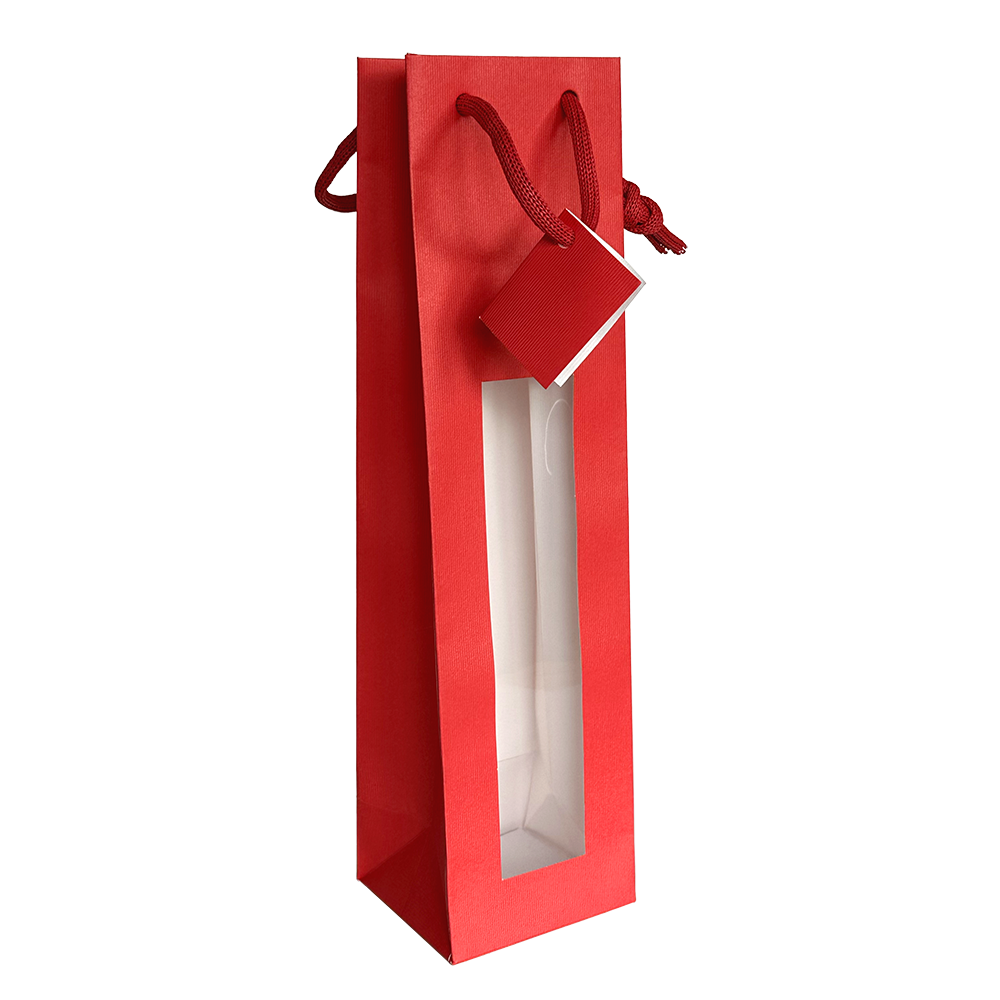 SAC 1 BOUTEILLE ROUGE AVEC FENETRE