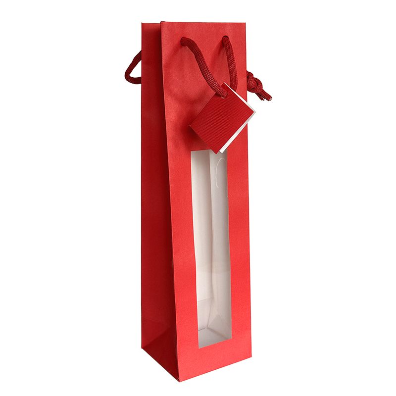 SAC 1 BOUTEILLE ROUGE AVEC FENETRE