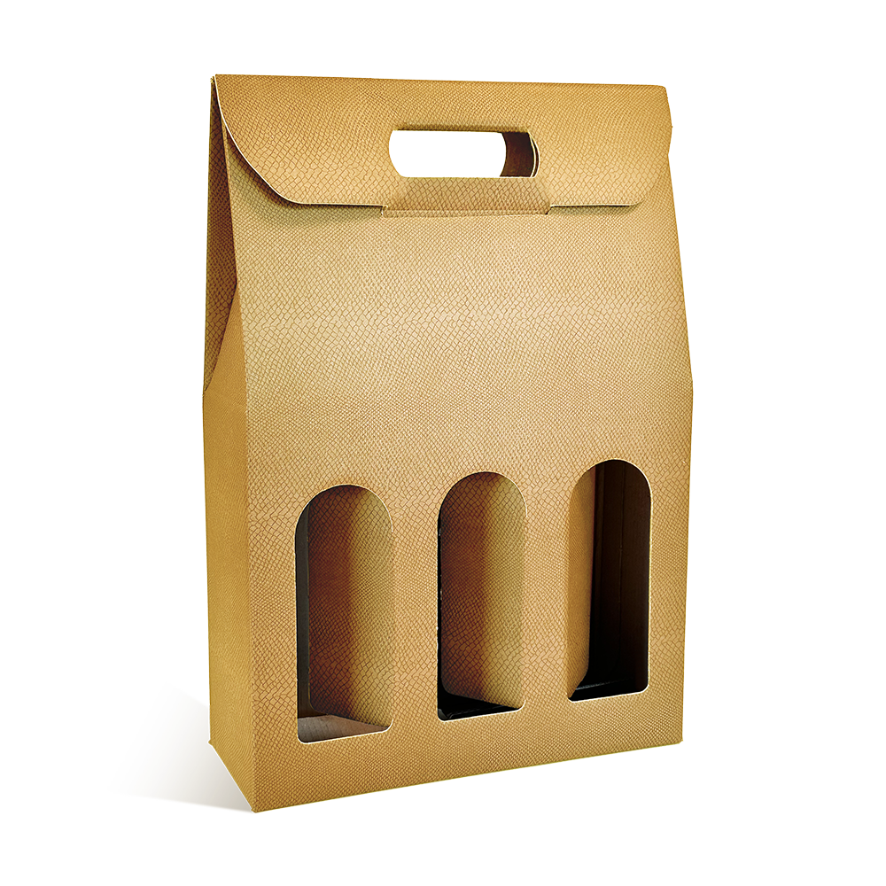 VALISETTE 3 BOUTEILLES SKIN OR + FENETRE