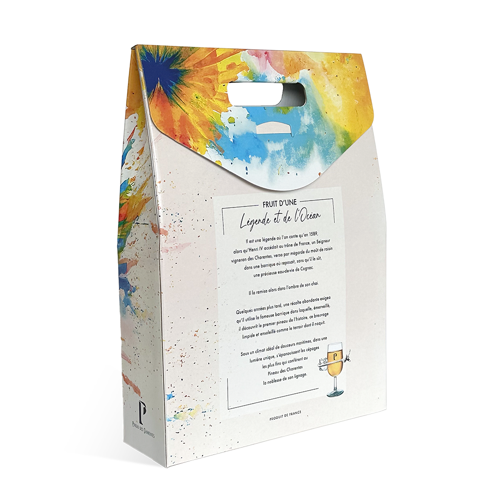 VALISETTE 3 BOUTEILLES PINEAU DES CHARENTES "ARTISTE"