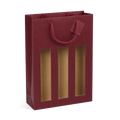 SAC 3 BOUTEILLES KRAFT LIE DE VIN + FENETRE
