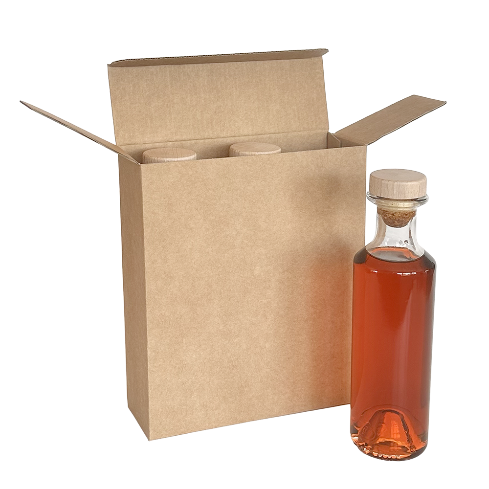 ETUI KRAFT 3 BOUTEILLES MILLENIUM 20CL AVEC 2 FENETRES