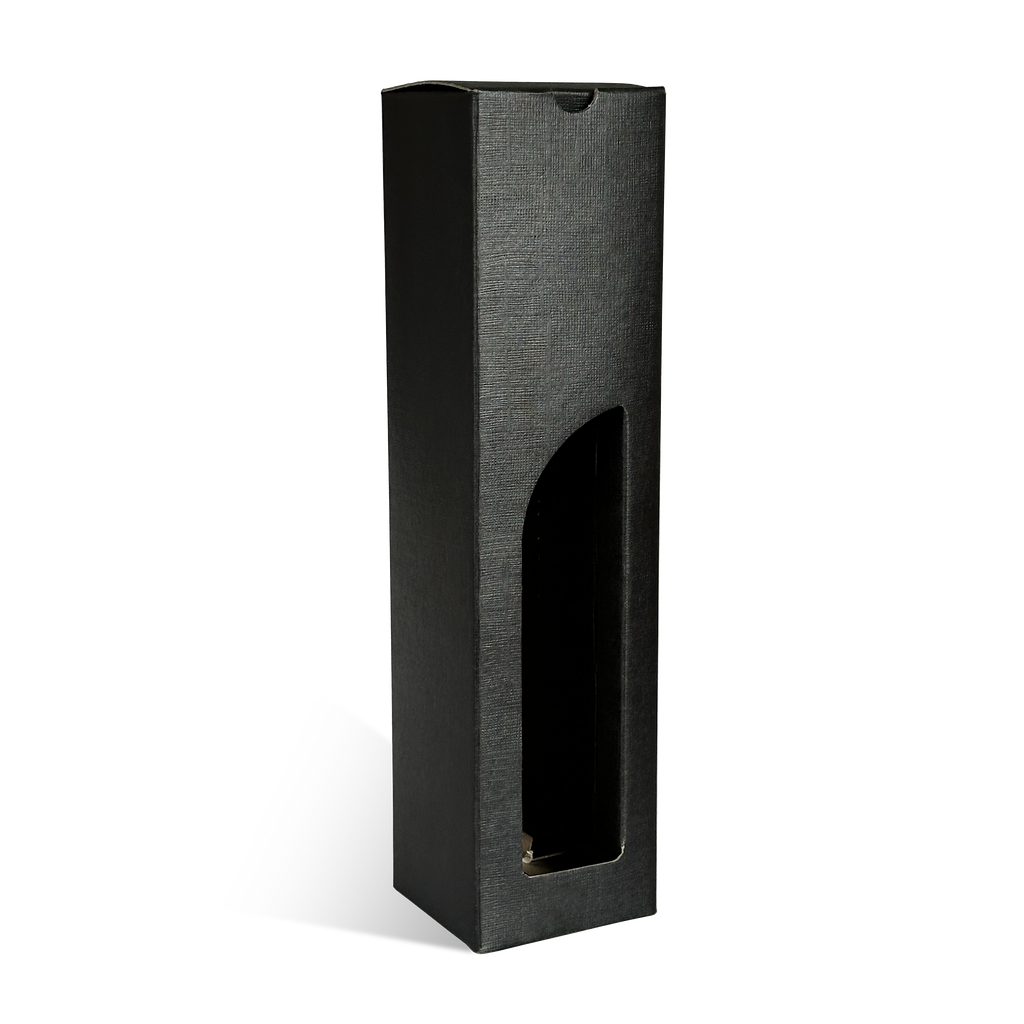 ETUI 1 BOUTEILLE NOIR GRAND MODELE + FENETRE